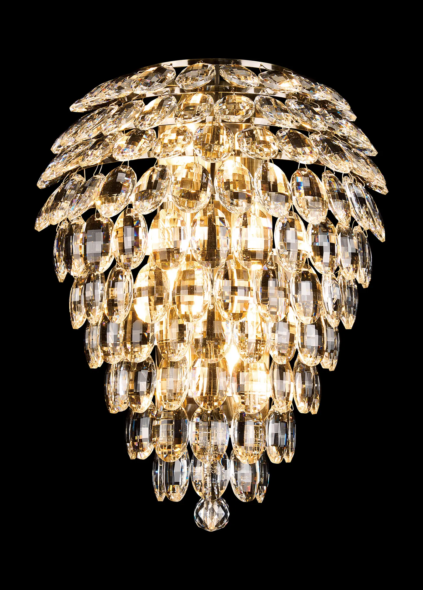 Coniston IP Bathroom Lights Diyas Crystal Wall Lights